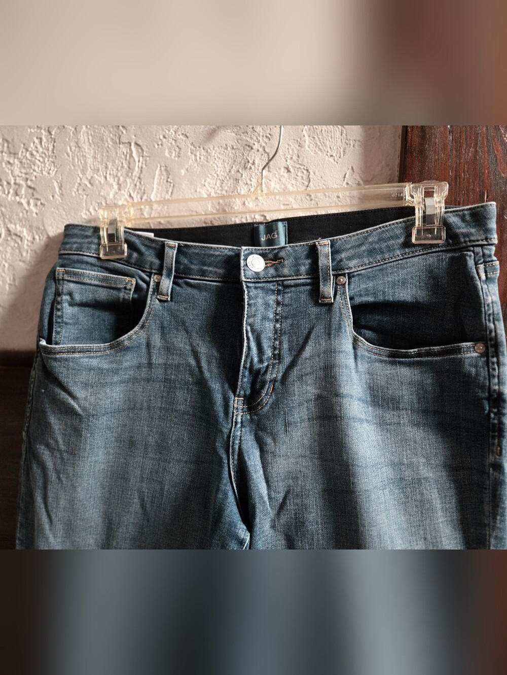 Jag Jeans Slim Straight Mid Wash Blue Denim